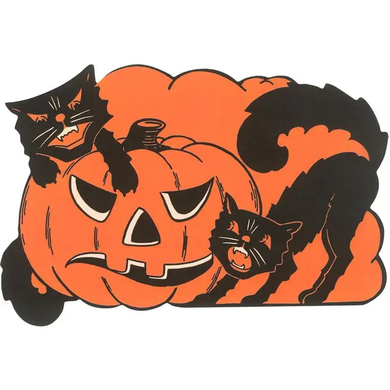 Magnet Jack O'Lantern and Black Cats