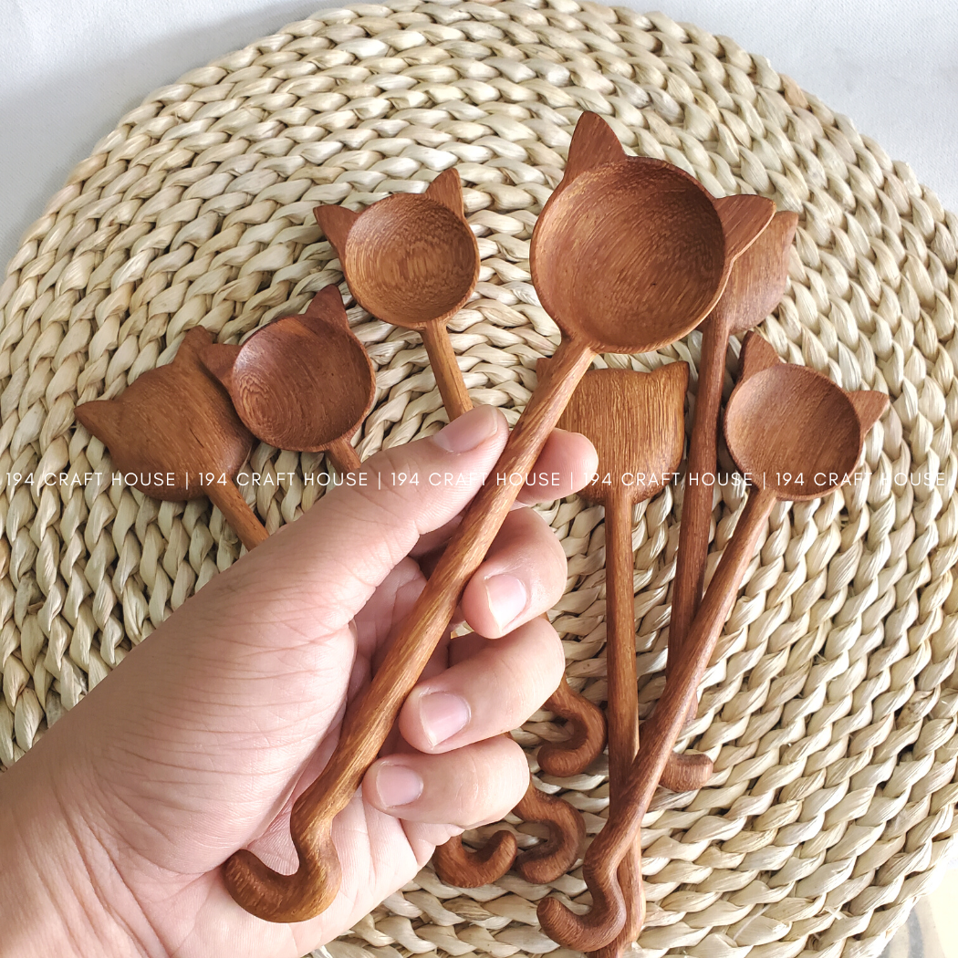 Cat Wooden Stirring Spoon