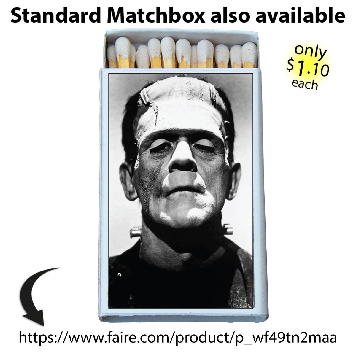 Frankenstein Wooden Matches