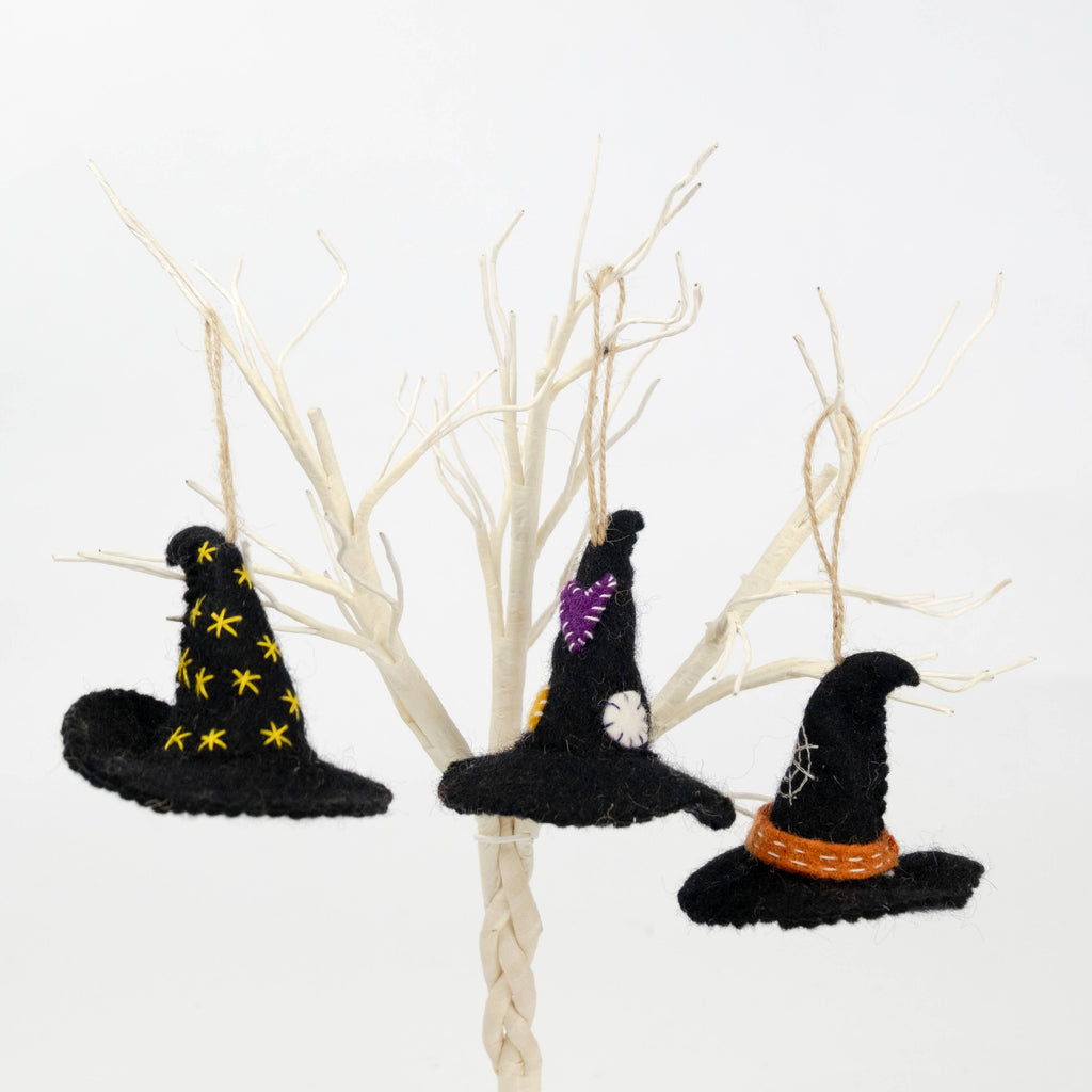 Ornament - Halloween Decor - Witch Hats