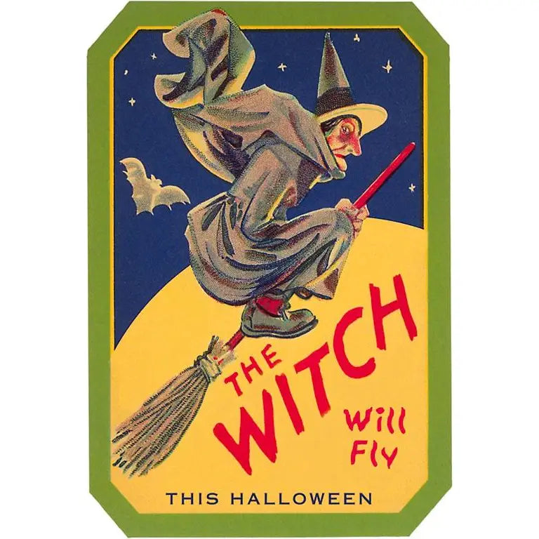 Magnet Halloween, The Witch will Fly