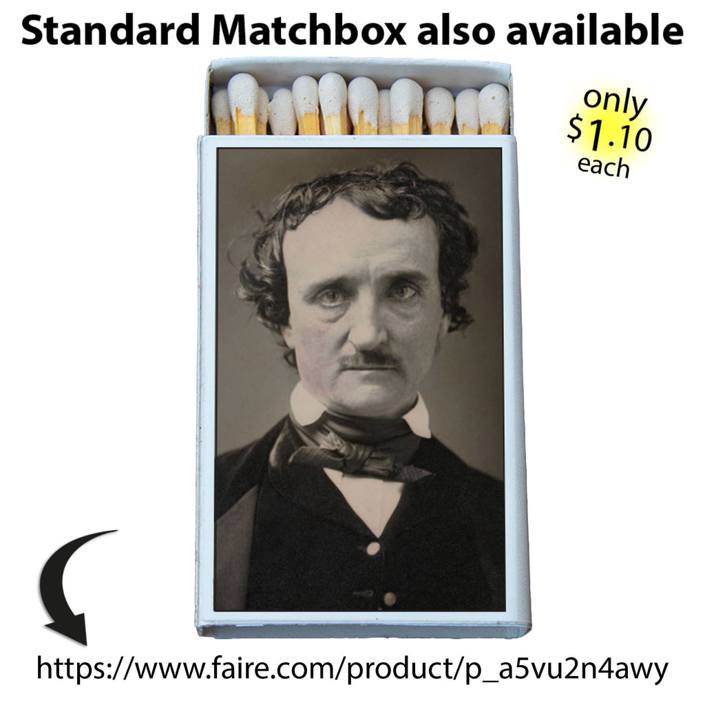 Edgar Allan Poe Wooden Matchboxes