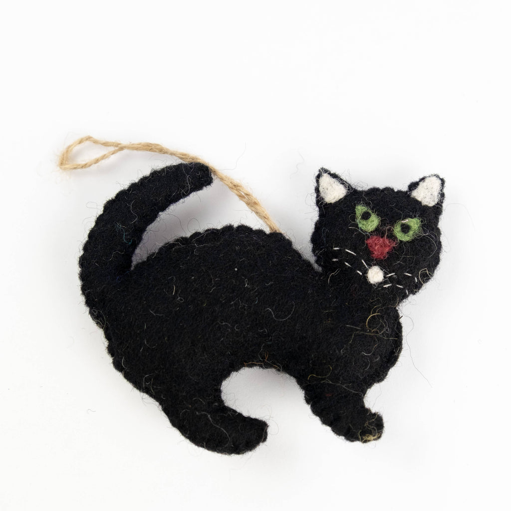 Ornament - Halloween Decor - Black Cats