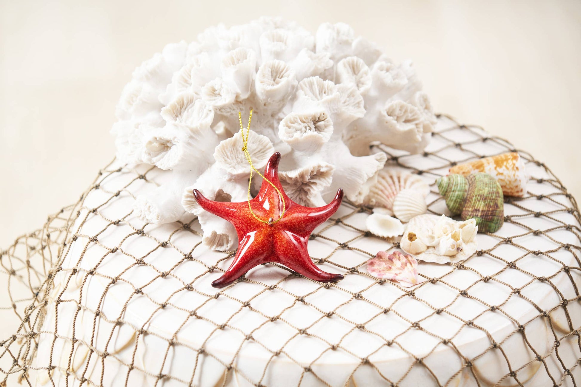 Christmas Sea Star Red Ornament
