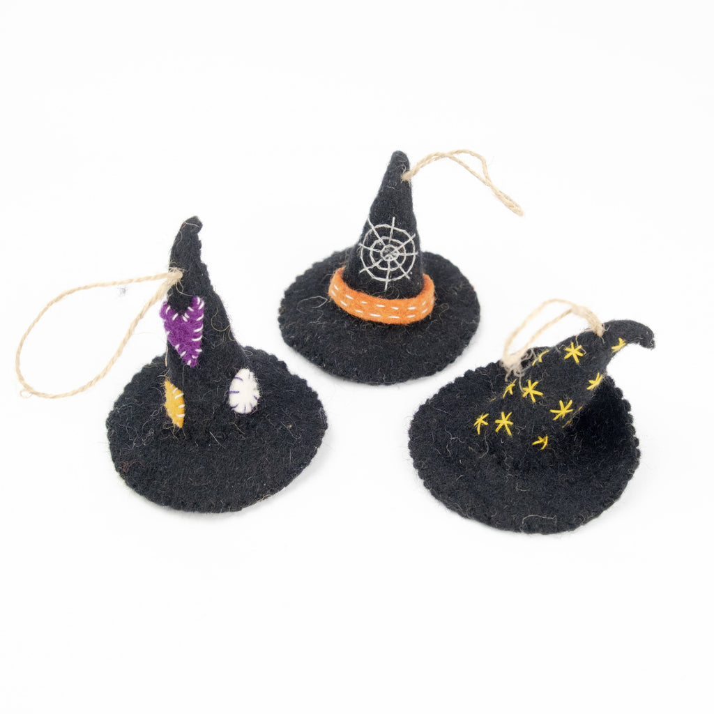 Ornament - Halloween Decor - Witch Hats