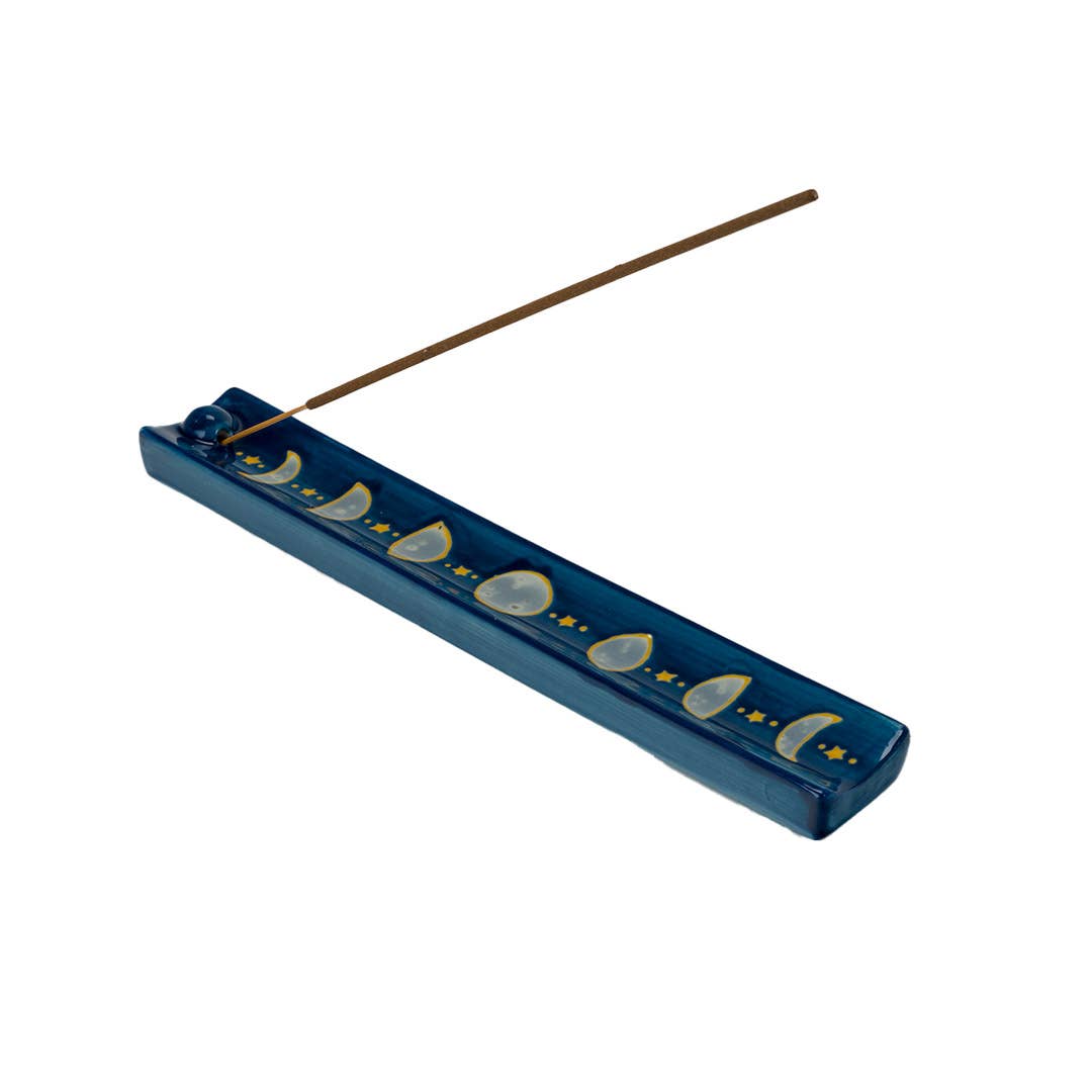 Moon Phases Ceramic Incense Burner