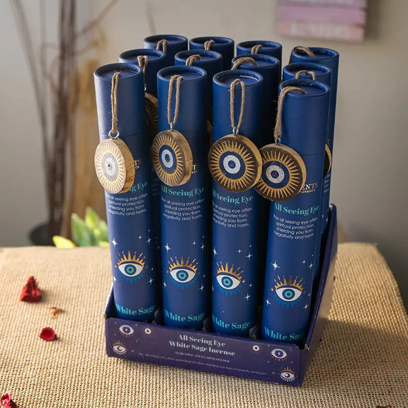 All Seeing Eye White Sage Incense Display Set