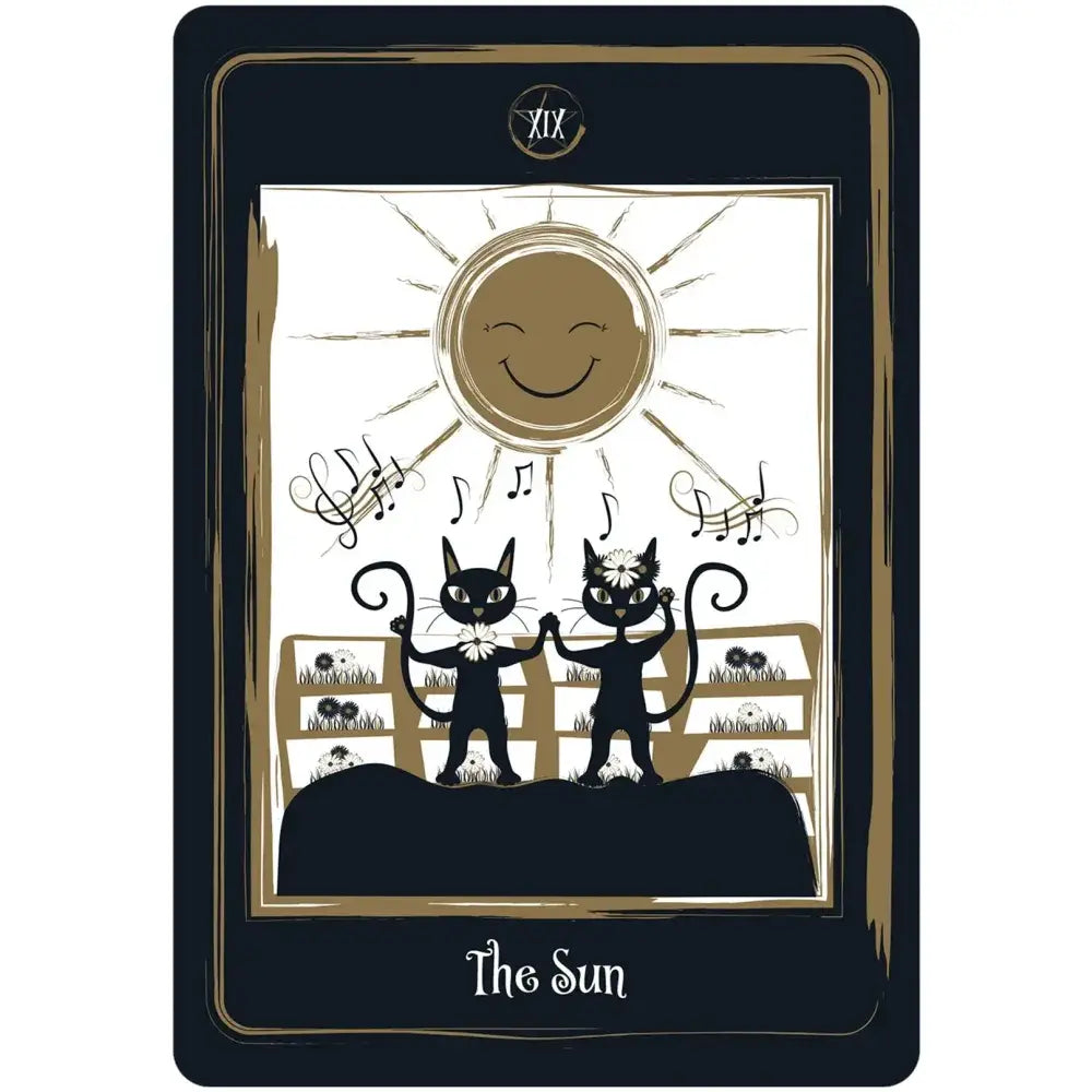 Golden Black Cat Tarot