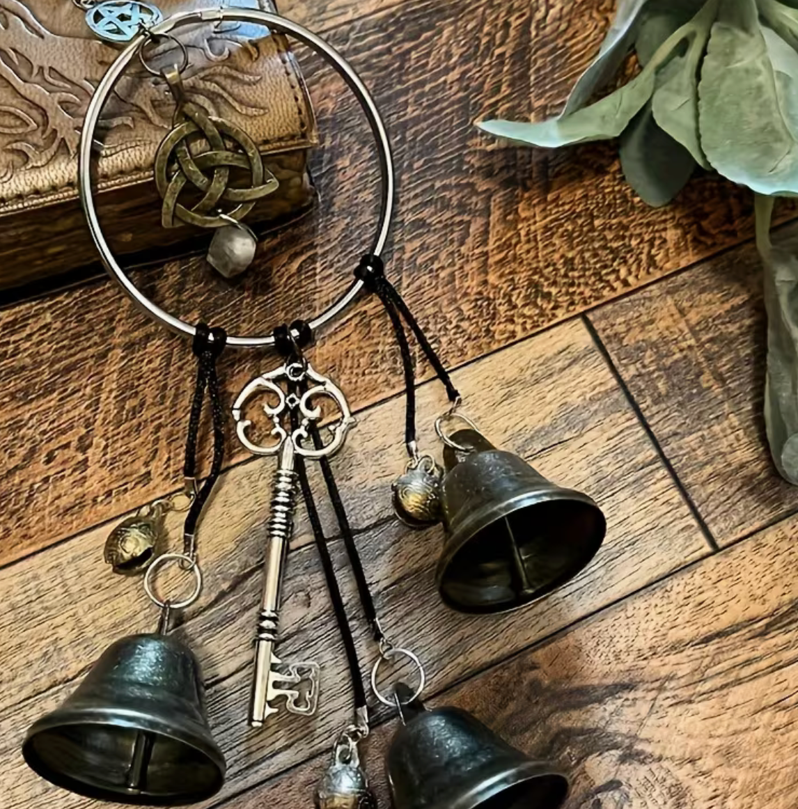Witch's Wreath Bell Door Handle Hanging Decoration