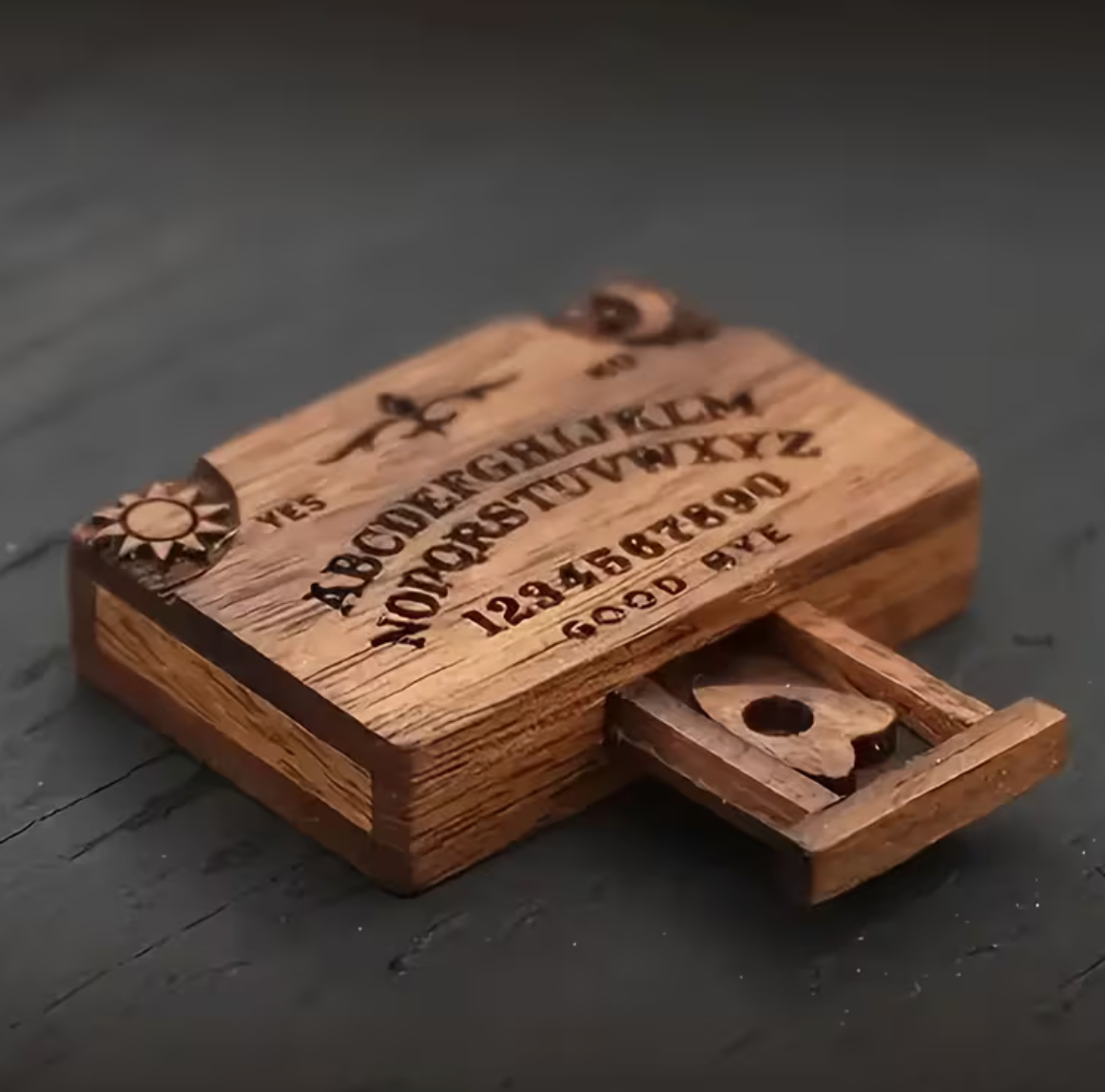 Handcrafted Mini Wooden Board with Drawer