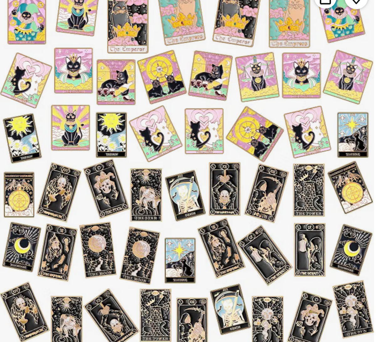 Tarot Divination Lapel Pins