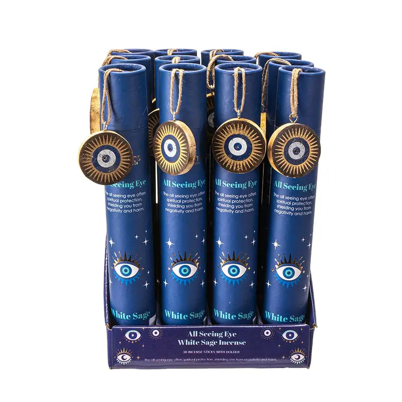 All Seeing Eye White Sage Incense Display Set