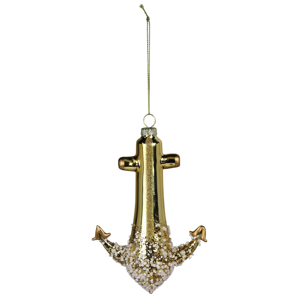 Anchor Ornament, Glass
