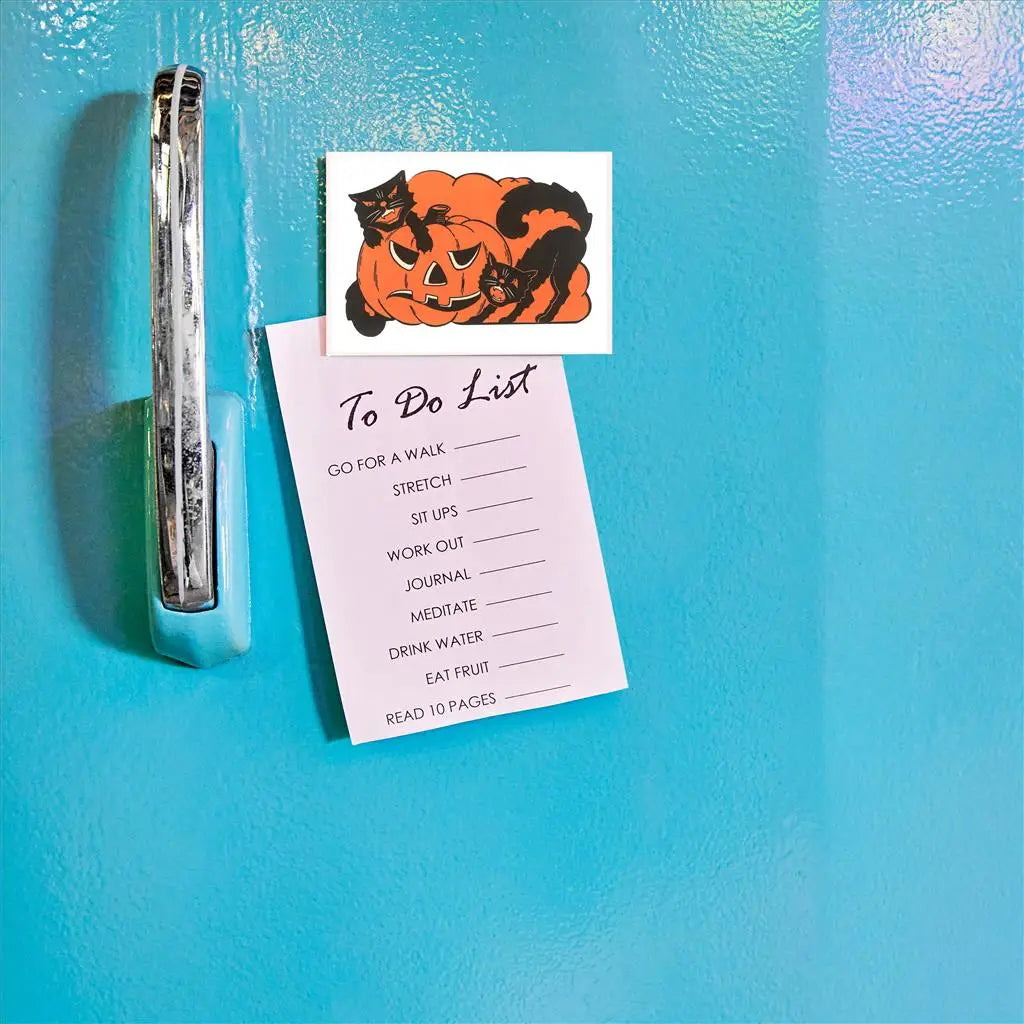 Magnet Jack O'Lantern and Black Cats